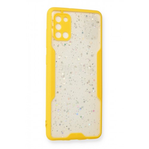 Newface Samsung Galaxy A31 Kılıf Platin Simli Silikon - Sarı Newface Samsung Galaxy A31 Kılıf Platin Simli Silikon - Sarı