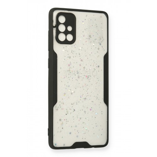 Newface Samsung Galaxy A71 Kılıf Platin Simli Silikon - Siyah Newface Samsung Galaxy A71 Kılıf Platin Simli Silikon - Siyah