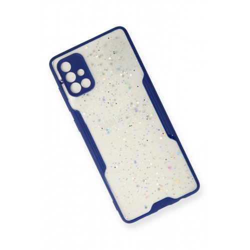 Newface Samsung Galaxy A71 Kılıf Platin Simli Silikon - Lacivert Newface Samsung Galaxy A71 Kılıf Platin Simli Silikon - Lacivert