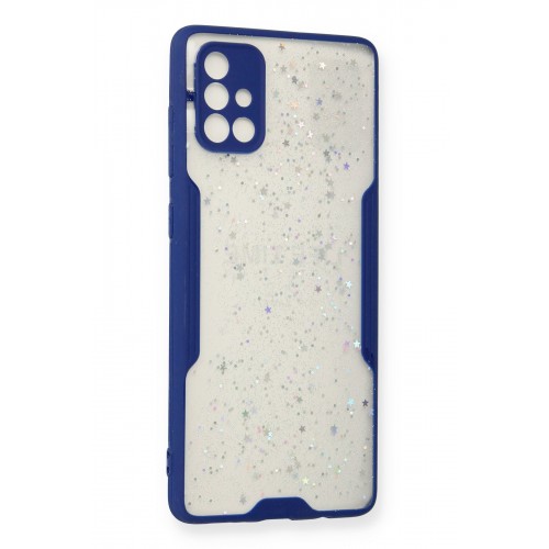 Newface Samsung Galaxy A71 Kılıf Platin Simli Silikon - Lacivert Newface Samsung Galaxy A71 Kılıf Platin Simli Silikon - Lacivert
