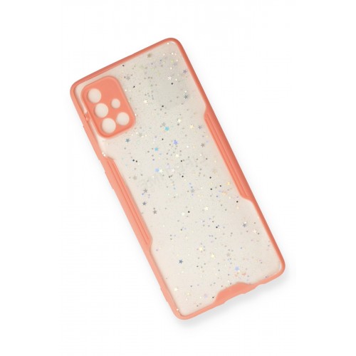Newface Samsung Galaxy A71 Kılıf Platin Simli Silikon - Pembe Newface Samsung Galaxy A71 Kılıf Platin Simli Silikon - Pembe