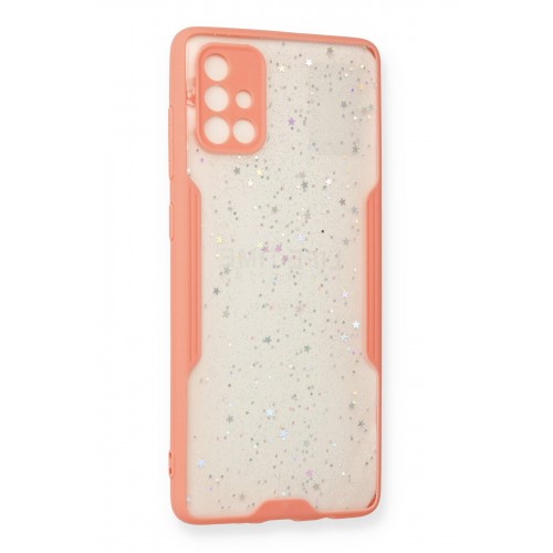 Newface Samsung Galaxy A71 Kılıf Platin Simli Silikon - Pembe Newface Samsung Galaxy A71 Kılıf Platin Simli Silikon - Pembe