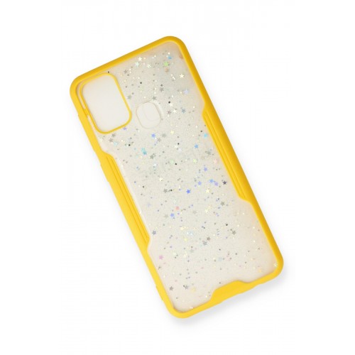 Newface Samsung Galaxy M31 Kılıf Platin Simli Silikon - Sarı Newface Samsung Galaxy M31 Kılıf Platin Simli Silikon - Sarı