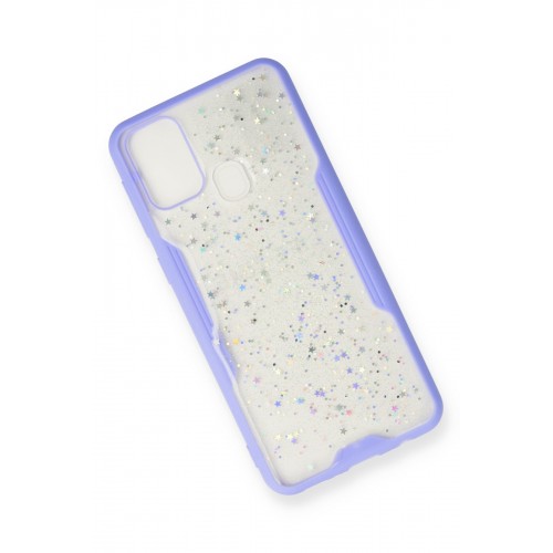 Newface Samsung Galaxy M31 Kılıf Platin Simli Silikon - Lila Newface Samsung Galaxy M31 Kılıf Platin Simli Silikon - Lila