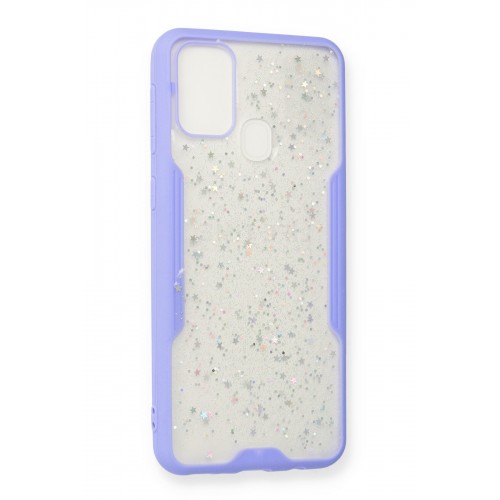 Newface Samsung Galaxy M31 Kılıf Platin Simli Silikon - Lila Newface Samsung Galaxy M31 Kılıf Platin Simli Silikon - Lila