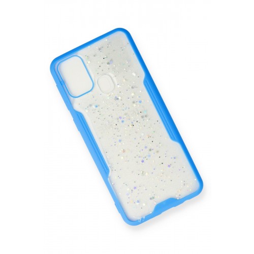 Newface Samsung Galaxy M31 Kılıf Platin Simli Silikon - Mavi Newface Samsung Galaxy M31 Kılıf Platin Simli Silikon - Mavi