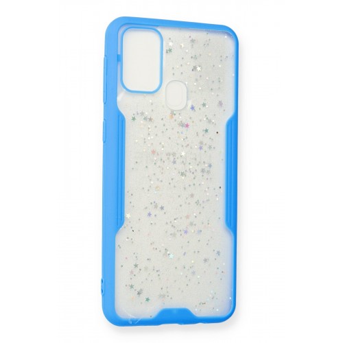 Newface Samsung Galaxy M31 Kılıf Platin Simli Silikon - Mavi Newface Samsung Galaxy M31 Kılıf Platin Simli Silikon - Mavi