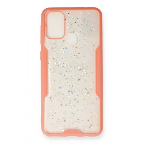 Newface Samsung Galaxy M31 Kılıf Platin Simli Silikon - Pembe Newface Samsung Galaxy M31 Kılıf Platin Simli Silikon - Pembe