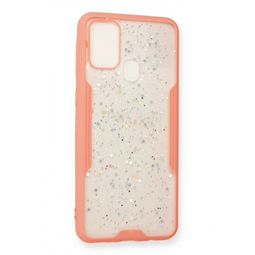 Newface Samsung Galaxy M31 Kılıf Platin Simli Silikon - Pembe Newface Samsung Galaxy M31 Kılıf Platin Simli Silikon - Pembe