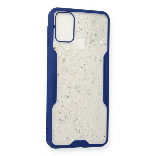 Newface Samsung Galaxy M31 Kılıf Platin Simli Silikon - Lacivert Newface Samsung Galaxy M31 Kılıf Platin Simli Silikon - Lacivert