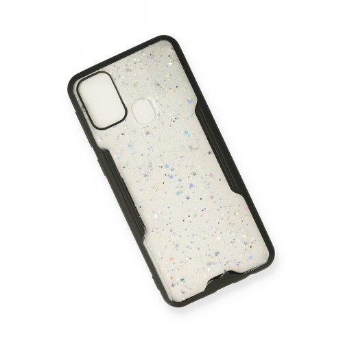 Newface Samsung Galaxy M31 Kılıf Platin Simli Silikon - Siyah Newface Samsung Galaxy M31 Kılıf Platin Simli Silikon - Siyah