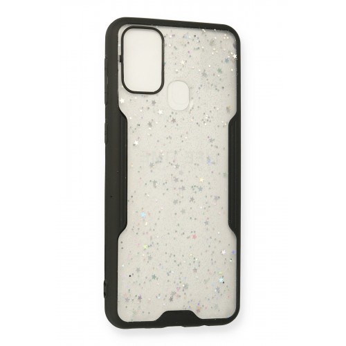 Newface Samsung Galaxy M31 Kılıf Platin Simli Silikon - Siyah Newface Samsung Galaxy M31 Kılıf Platin Simli Silikon - Siyah