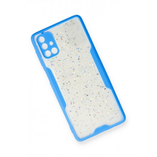 Newface Samsung Galaxy M51 Kılıf Platin Simli Silikon - Mavi Newface Samsung Galaxy M51 Kılıf Platin Simli Silikon - Mavi