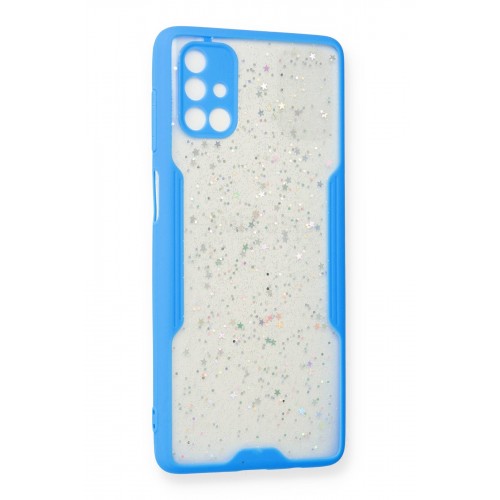 Newface Samsung Galaxy M51 Kılıf Platin Simli Silikon - Mavi Newface Samsung Galaxy M51 Kılıf Platin Simli Silikon - Mavi