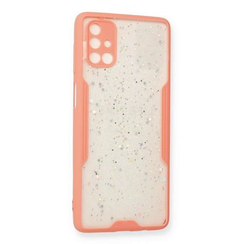 Newface Samsung Galaxy M51 Kılıf Platin Simli Silikon - Pembe Newface Samsung Galaxy M51 Kılıf Platin Simli Silikon - Pembe