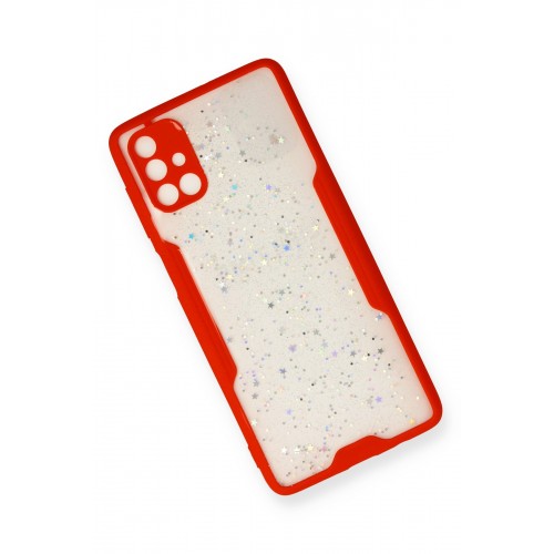 Newface Samsung Galaxy M51 Kılıf Platin Simli Silikon - Kırmızı Newface Samsung Galaxy M51 Kılıf Platin Simli Silikon - Kırmızı