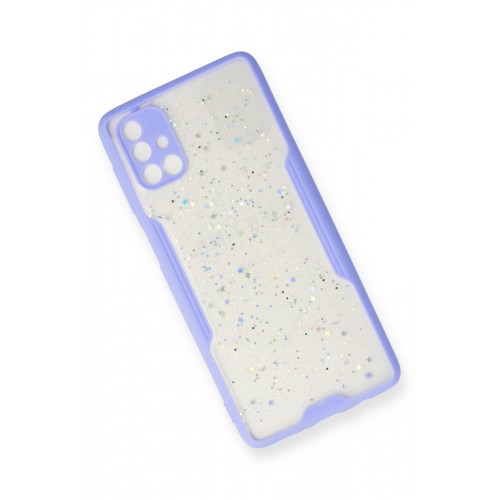 Newface Samsung Galaxy M51 Kılıf Platin Simli Silikon - Lila Newface Samsung Galaxy M51 Kılıf Platin Simli Silikon - Lila
