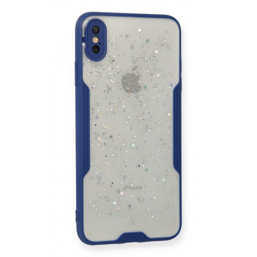 Newface iPhone XS Max Kılıf Platin Simli Silikon - Lacivert Newface iPhone XS Max Kılıf Platin Simli Silikon - Lacivert