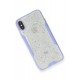 Newface iPhone XS Max Kılıf Platin Simli Silikon - Lila Newface iPhone XS Max Kılıf Platin Simli Silikon - Lila
