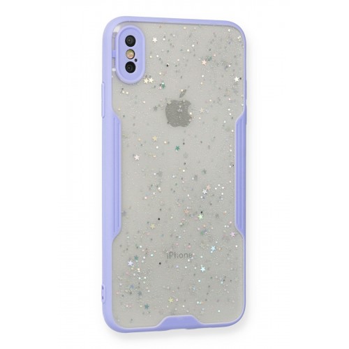 Newface iPhone XS Max Kılıf Platin Simli Silikon - Lila Newface iPhone XS Max Kılıf Platin Simli Silikon - Lila