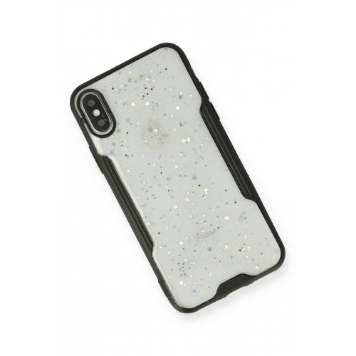 Newface iPhone XS Max Kılıf Platin Simli Silikon - Siyah Newface iPhone XS Max Kılıf Platin Simli Silikon - Siyah