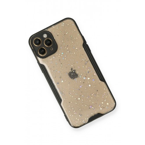 Newface iPhone 11 Pro Max Kılıf Platin Simli Silikon - Siyah Newface iPhone 11 Pro Max Kılıf Platin Simli Silikon - Siyah