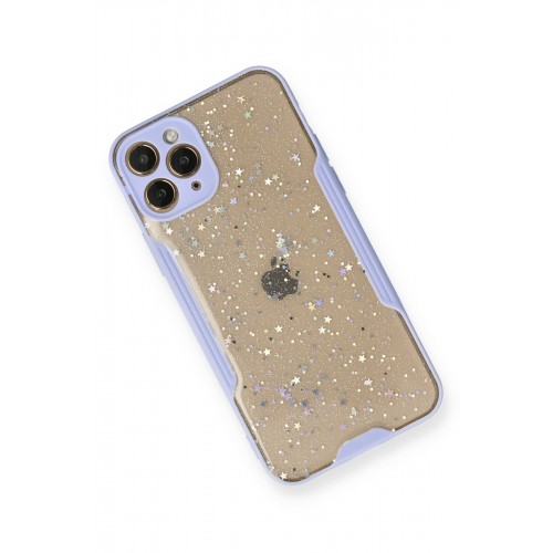 Newface iPhone 11 Pro Max Kılıf Platin Simli Silikon - Lila Newface iPhone 11 Pro Max Kılıf Platin Simli Silikon - Lila