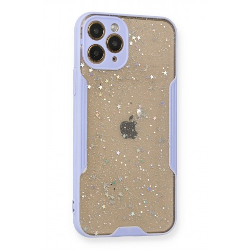 Newface iPhone 11 Pro Max Kılıf Platin Simli Silikon - Lila Newface iPhone 11 Pro Max Kılıf Platin Simli Silikon - Lila