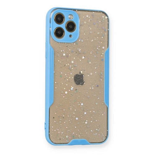Newface iPhone 11 Pro Max Kılıf Platin Simli Silikon - Mavi Newface iPhone 11 Pro Max Kılıf Platin Simli Silikon - Mavi