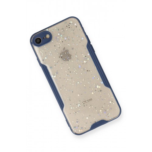 Newface iPhone 7 Kılıf Platin Simli Silikon - Lacivert Newface iPhone 7 Kılıf Platin Simli Silikon - Lacivert