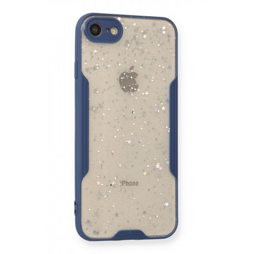 Newface iPhone 7 Kılıf Platin Simli Silikon - Lacivert Newface iPhone 7 Kılıf Platin Simli Silikon - Lacivert