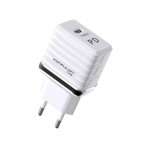 Konfulon C32D 20W PD Şarj Cihazı DC13 3A Lightning Kablo iphone Uyumlu Konfulon C32D 20W PD Şarj Cihazı DC13 3A Lightning Kablo iphone Uyumlu
