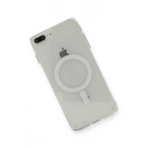 Newface iPhone 8 Plus Kılıf Magneticsafe Şeffaf Silikon - Şeffaf Newface iPhone 8 Plus Kılıf Magneticsafe Şeffaf Silikon - Şeffaf