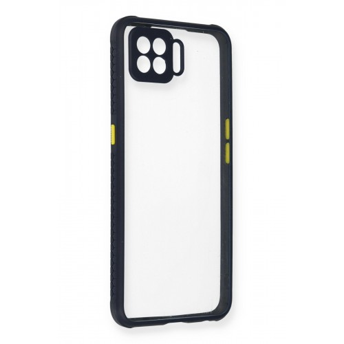 Newface Oppo Reno 4 Lite Kılıf Miami Şeffaf Silikon - Lacivert Newface Oppo Reno 4 Lite Kılıf Miami Şeffaf Silikon - Lacivert