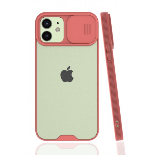 Newface iPhone 12 Kılıf Platin Kamera Koruma Silikon - Pembe Newface iPhone 12 Kılıf Platin Kamera Koruma Silikon - Pembe