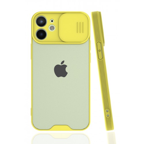 Newface iPhone 12 Mini Kılıf Platin Kamera Koruma Silikon - Sarı Newface iPhone 12 Mini Kılıf Platin Kamera Koruma Silikon - Sarı