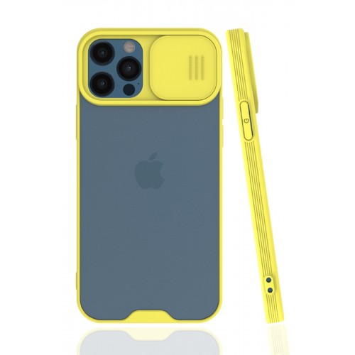 Newface iPhone 12 Pro Max Kılıf Platin Kamera Koruma Silikon - Sarı Newface iPhone 12 Pro Max Kılıf Platin Kamera Koruma Silikon - Sarı