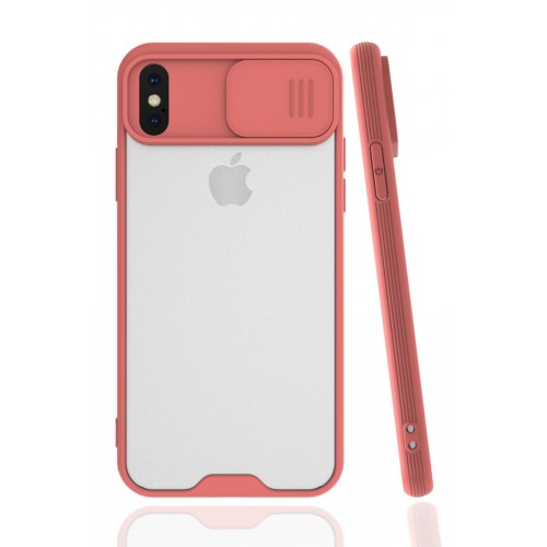 Newface iPhone X Kılıf Platin Kamera Koruma Silikon - Pembe Newface iPhone X Kılıf Platin Kamera Koruma Silikon - Pembe