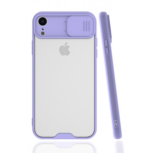 Newface iPhone XR Kılıf Platin Kamera Koruma Silikon - Lila Newface iPhone XR Kılıf Platin Kamera Koruma Silikon - Lila