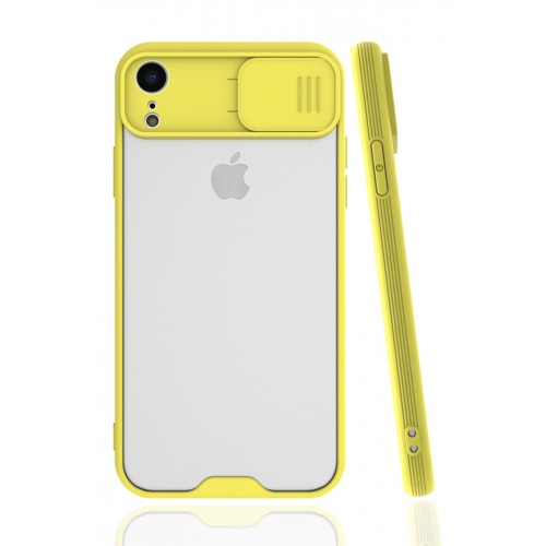 Newface iPhone XR Kılıf Platin Kamera Koruma Silikon - Sarı Newface iPhone XR Kılıf Platin Kamera Koruma Silikon - Sarı