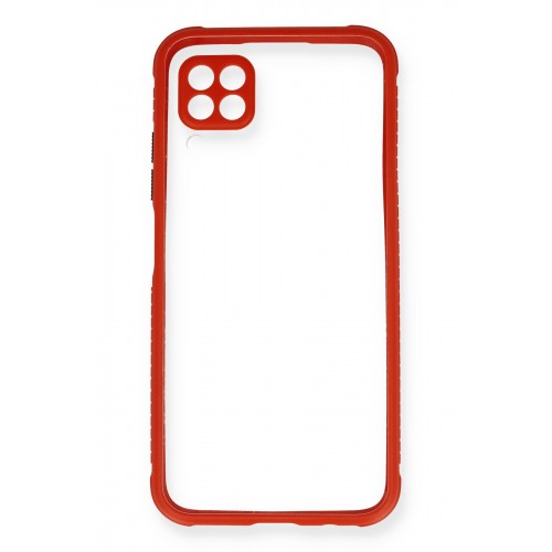 Newface Huawei P40 Lite Kılıf Miami Şeffaf Silikon - Kırmızı Newface Huawei P40 Lite Kılıf Miami Şeffaf Silikon - Kırmızı