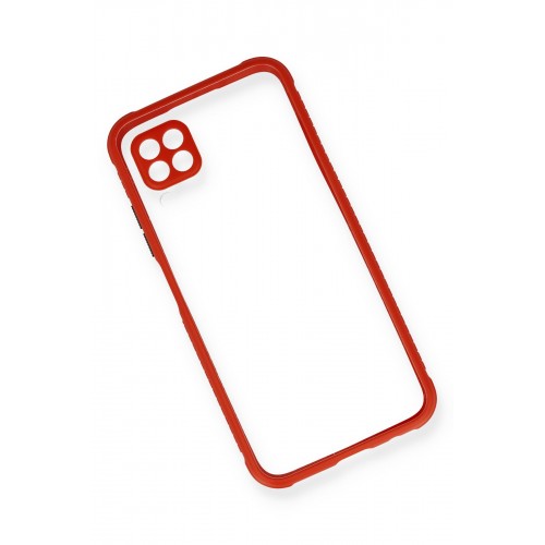 Newface Huawei P40 Lite Kılıf Miami Şeffaf Silikon - Kırmızı Newface Huawei P40 Lite Kılıf Miami Şeffaf Silikon - Kırmızı