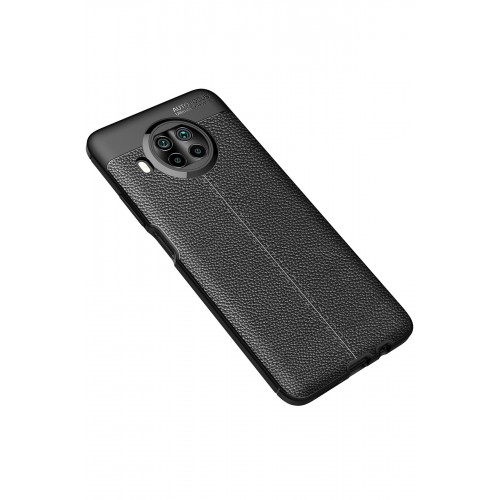 Newface Xiaomi Redmi Note 9 Pro 5G Kılıf Focus Derili Silikon - Siyah Newface Xiaomi Redmi Note 9 Pro 5G Kılıf Focus Derili Silikon - Siyah