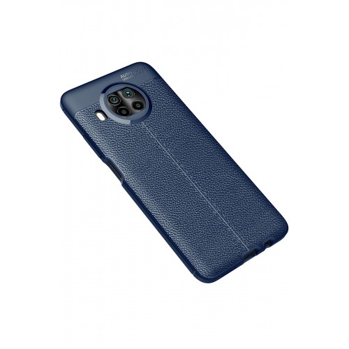 Newface Xiaomi Redmi Note 9 Pro 5G Kılıf Focus Derili Silikon - Lacivert Newface Xiaomi Redmi Note 9 Pro 5G Kılıf Focus Derili Silikon - Lacivert