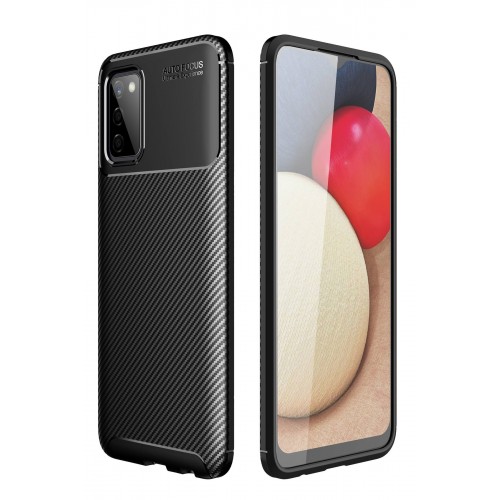 Newface Samsung Galaxy A02S Kılıf Focus Karbon Silikon - Siyah Newface Samsung Galaxy A02S Kılıf Focus Karbon Silikon - Siyah