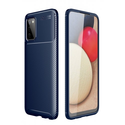 Newface Samsung Galaxy A02S Kılıf Focus Karbon Silikon - Lacivert Newface Samsung Galaxy A02S Kılıf Focus Karbon Silikon - Lacivert