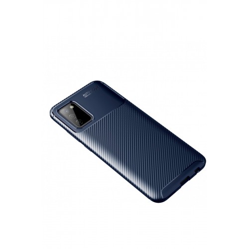 Newface Samsung Galaxy A02S Kılıf Focus Karbon Silikon - Lacivert Newface Samsung Galaxy A02S Kılıf Focus Karbon Silikon - Lacivert