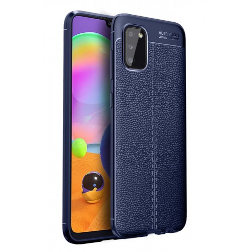 Newface Samsung Galaxy A02S Kılıf Focus Derili Silikon - Lacivert Newface Samsung Galaxy A02S Kılıf Focus Derili Silikon - Lacivert