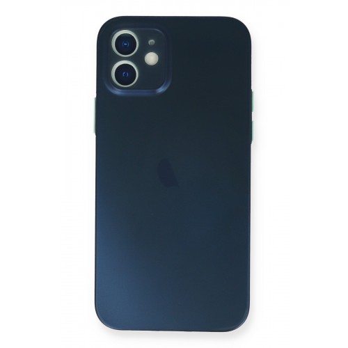 Newface iPhone 12 Kılıf PP Ultra İnce Kapak - Mavi