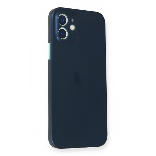 Newface iPhone 12 Kılıf PP Ultra İnce Kapak - Mavi Newface iPhone 12 Kılıf PP Ultra İnce Kapak - Mavi